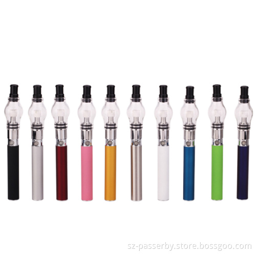 E Cigarette Glass Global Dry Herb Wax Vaporizer with Pyrex Glass Wax-T